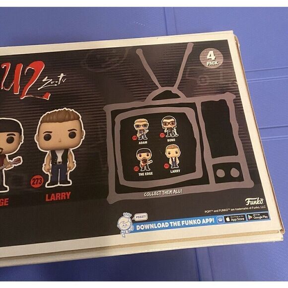 U2 zoo tv Funko Pop Rocks Exclusive Adam 270 Bono 271 The Edge 272 Larry 273 U 2 - Picture 15 of 16